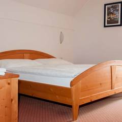 Das gemütliche Bett in der Feriensuite Panorama