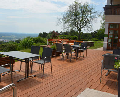 Panorama Terrasse im Wohlfühl Hotel Wiesenhof